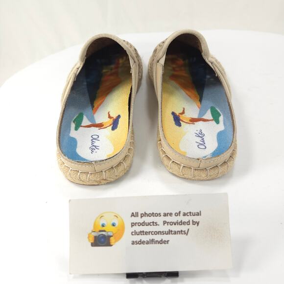 Olukai Kaula Mesh Casual Slip on Flat Shoe Womens Size 7 20450-2020 Tan - Picture 3 of 9